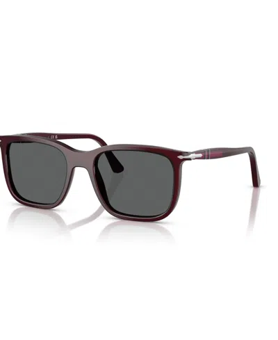 Persol Unisex Round Renzo Sunglasses, Po3357s In Milky Plum