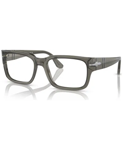 Persol Men's Eyeglasses, Po3315v 55 In Transparent Taupe Gray
