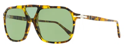 Persol Men's Navigator Sunglasses Po3223s 1052p1 Madreterra 59mm In Green
