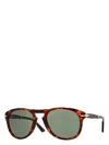 Persol Round Frame Sunglasses In Havana