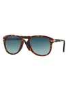 Persol Men's  Folding Po0714 24/s3 Sunglasses In Havana