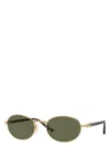 Persol Men's Polarized Metal Oval Sunglasses In Gold