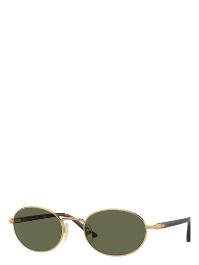Persol Men's Polarized Metal Oval Sunglasses In Gold