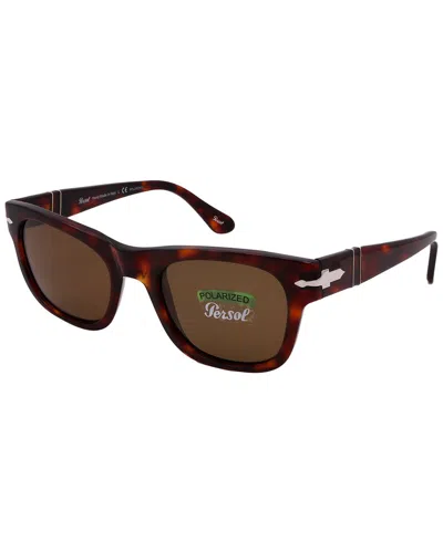 Persol Men's Po3269s 50mm Polarized Sunglasses In Brown