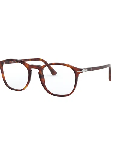 Persol Men's Square Eyeglasses, Po3007vm In Havana