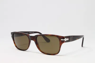 Pre-owned Persol Men's Sunglasses Po3288s 2457 Havana Polarized Brown Lens 55mm