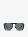 Persol Round-frame Sunglasses In Blue