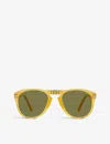 Persol Runde Steve Mcqueen Sonnenbrille In Yellow