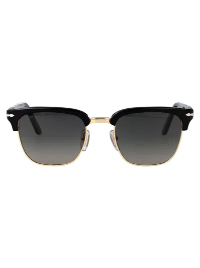 Persol Nero Acetate Sunglasses In Black