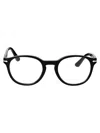 Persol Black Acetate Optical Glasses In Black