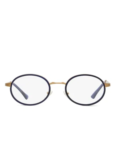 Persol Oval-frame Glasses In Blue