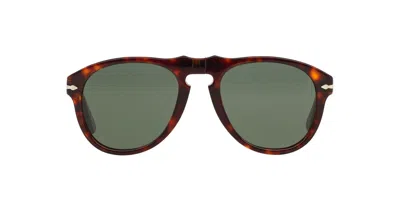 Persol Oval Frame Sunglasses In Animal Print