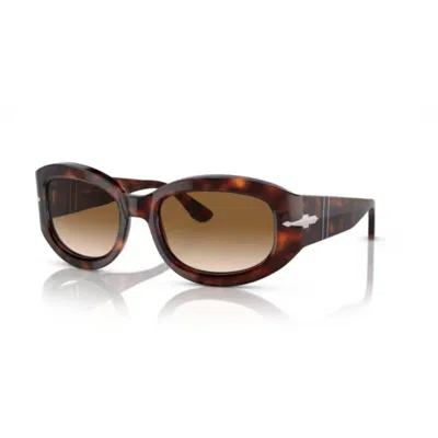Persol Oval Frame Sunglasses In 24/51