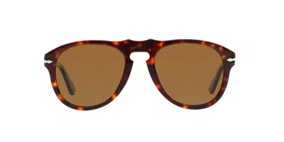 Persol Oval Frame Sunglasses In 24/57