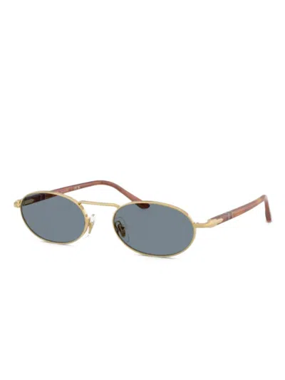 Persol Sonnenbrille Mit Ovalem Gestell In Gold