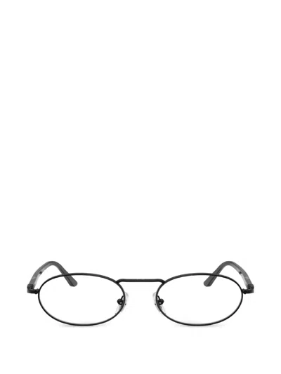 Persol Oval-frame Glasses In Black