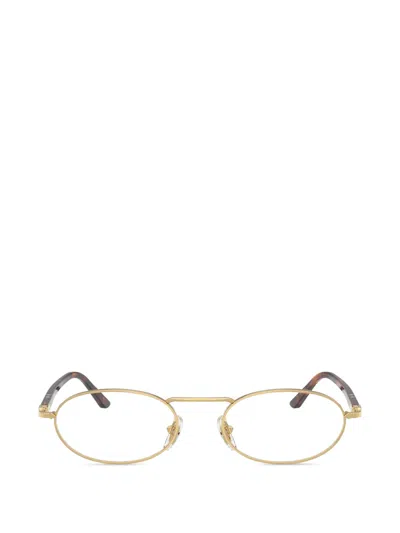 Persol Oval-frame Glasses In Gold