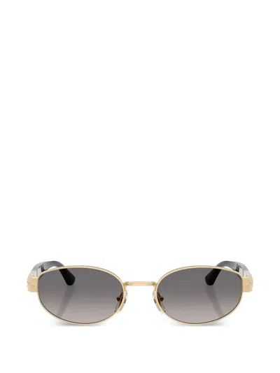 Persol Oval-frame Sunglasses In Gold