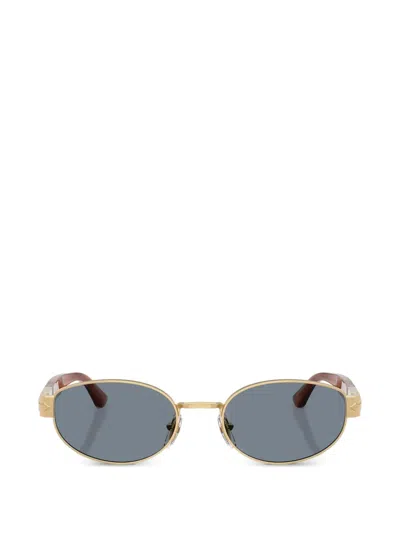 Persol Oval-frame Sunglasses In Gold