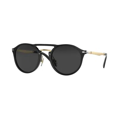Persol Po3264s Phantos-frame Acetate Sunglasses In Polarized Dark Black