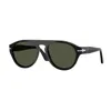 Persol Oval-frame Sunglasses In Green
