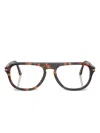 Persol Pilot-frame Glasses In Brown