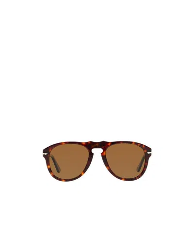 Persol Pilot Frame Sunglasses In Brown