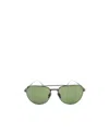 Persol Pilot Frame Sunglasses In Green