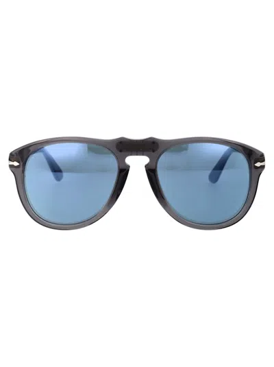 Persol Pilot Frame Sunglasses In Grey
