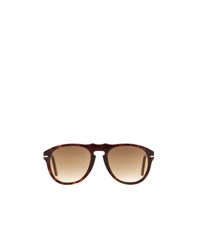 Persol Pilot Frame Sunglasses In Nude
