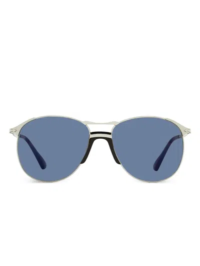 Persol Pilot-frame Sunglasses In Silver
