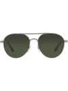 Persol Pilot-style Sunglasses In Silver