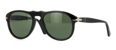 Pre-owned Persol Po 0649 Black/grey Green (95/31) Sunglasses
