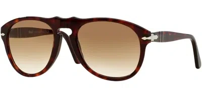 Pre-owned Persol Po 0649 Havana/brown Shaded 54/20/140 Unisex Sunglasses