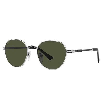 Persol Po 2486s 111331 53mm Unisex Phantos Sunglasses In Silver