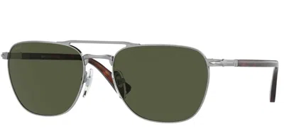 Pre-owned Persol Po 2494s Ruthenium/green (513/31) Sunglasses