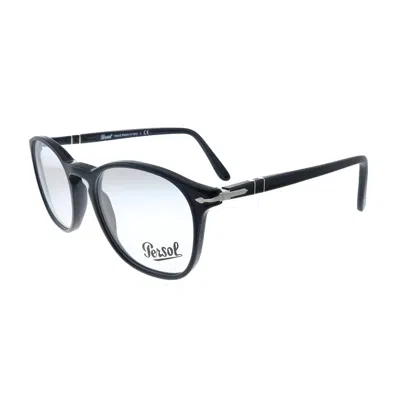 Persol Po 3007v 95 52mm Unisex Square Eyeglasses 52mm In Black