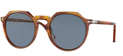 Pre-owned Persol Po 3281s Terra Di Siena/blue (96/56) Sunglasses