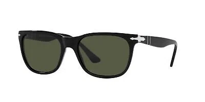 Pre-owned Persol Po 3291s Black/green 57/19/145 Men Sunglasses