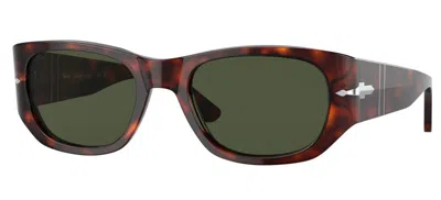 Pre-owned Persol Po 3307s Havana/green (24/31) Sunglasses