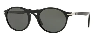 Pre-owned Persol Po 3308s Black/green (95/31) Sunglasses