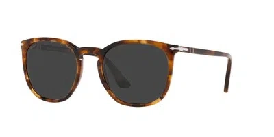Pre-owned Persol Po 3316s Honey Havana/black 52/21/145 Unisex Sunglasses
