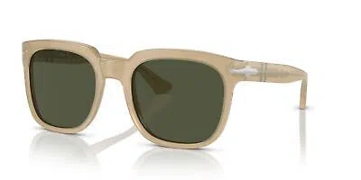 Pre-owned Persol Po 3323s Opaline Beige/green 56/22/145 Unisex Sunglasses