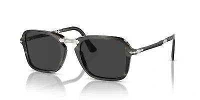 Pre-owned Persol Po 3330s Black 54/21/145 Unisex Sunglasses