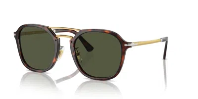 Pre-owned Persol Po 3352s Havana/green (24/31) Sunglasses