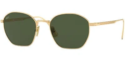 Pre-owned Persol Po 5004st Gold/green 50/19/145 Unisex Sunglasses