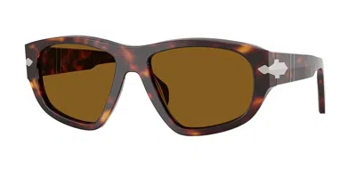 Persol Po0050s 24/33 Occhiali Da Sole Tartarugatishell Per Uomo In Brown