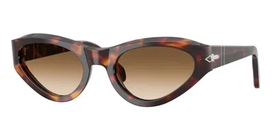 Persol Po0052s 24/51 Women's Sunglasses Tortoiseshell Size 53 In Brown