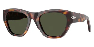 Persol Po0054s 24/31 Men's Sunglasses Tortoiseshell Size 53 In Brown