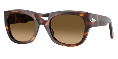 Persol Po0064s Polarized 24/m2 Men's Sunglasses Tortoiseshell Size 54 In Brown